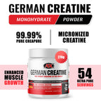 German Creatine Micronized Creatine Monohydrate Powder for Strength - 270g - image 2