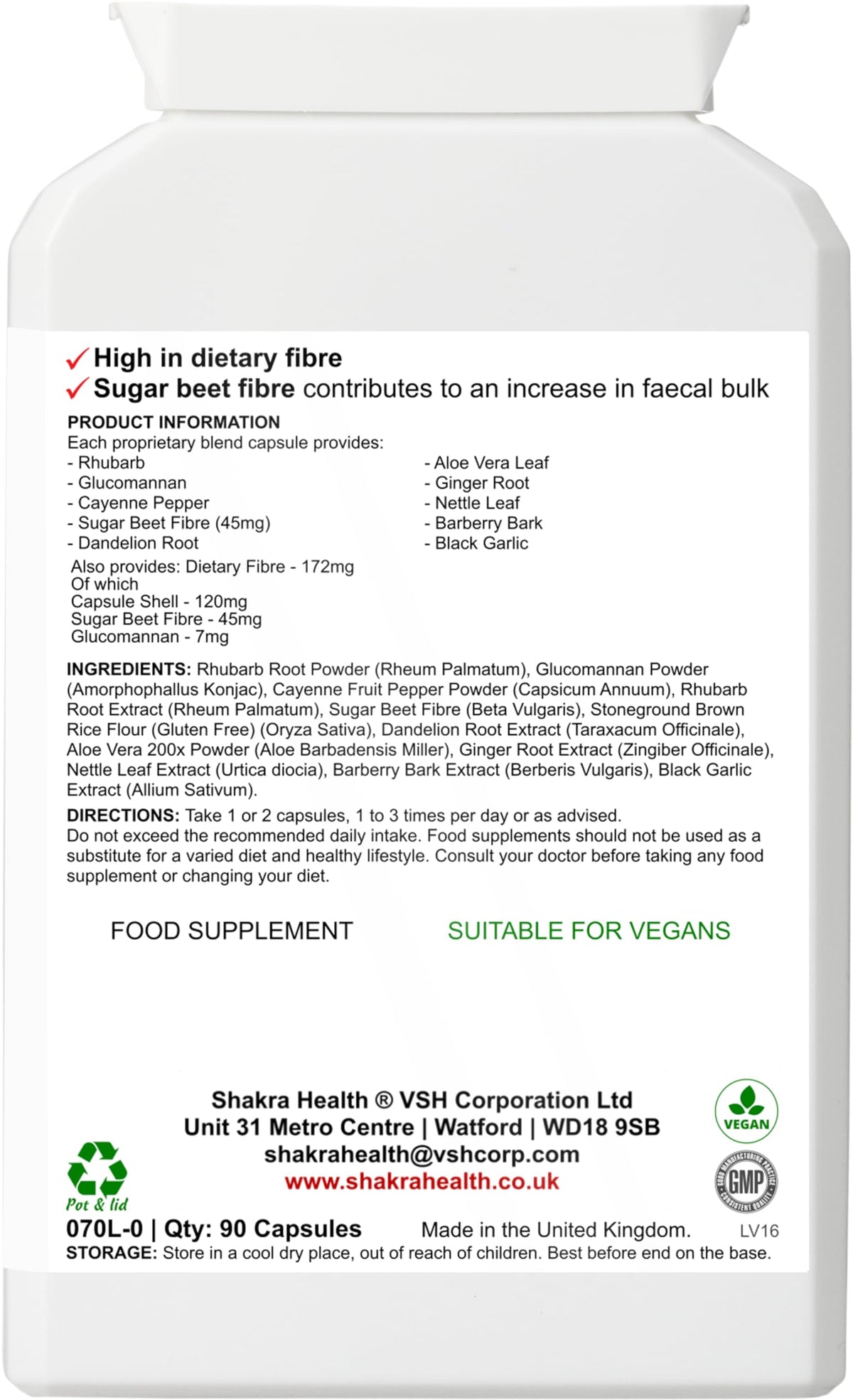 SH Shakra Health Ground Roots Natural Colon Cleanse - 1 Count - image 8