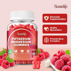 SumDIP Magnesium Potassium Gummies Raspberry - 120 Count - image 2