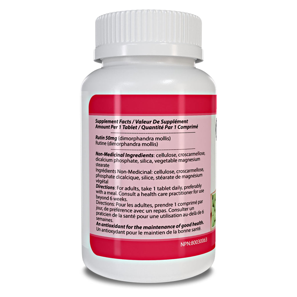 Total Natural Rutin 50mg Vascular Health Support - 90 Tablets - image 3
