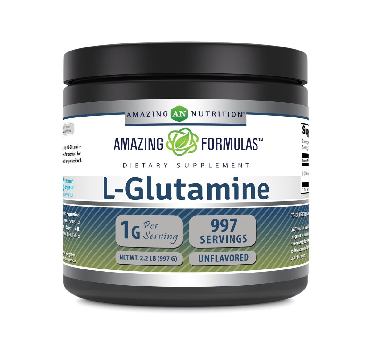 Amazing Nutrition L-Glutamine Powder Amino Acid - 2.2 Lb