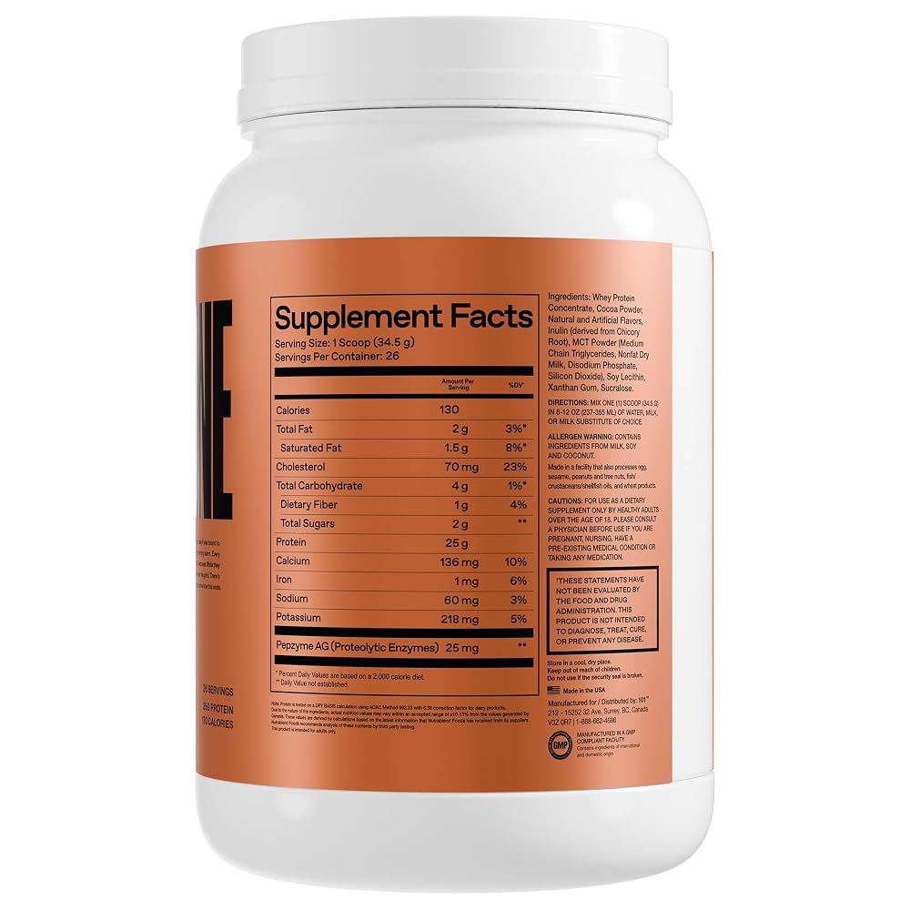 ONE OF ONE Whey Protein Powder with Digestive Enzymes - 2lb - image 3