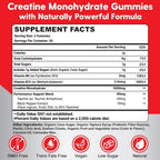 Mightnes Creatine Monohydrate Gummies for Men & Women - Creatine