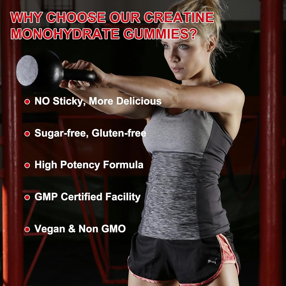 Ubiney Creatine Monohydrate Gummies 5000mg - 120 Gummies - image 4