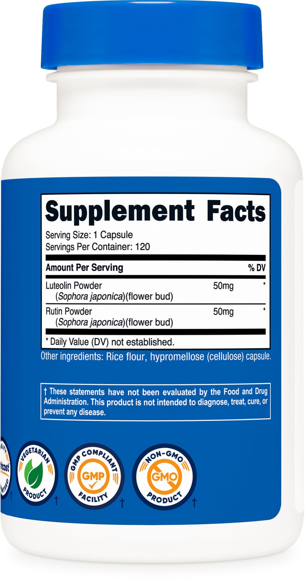 Nutricost Luteolin with Rutin Complex 100mg - 120 Capsules - image 5