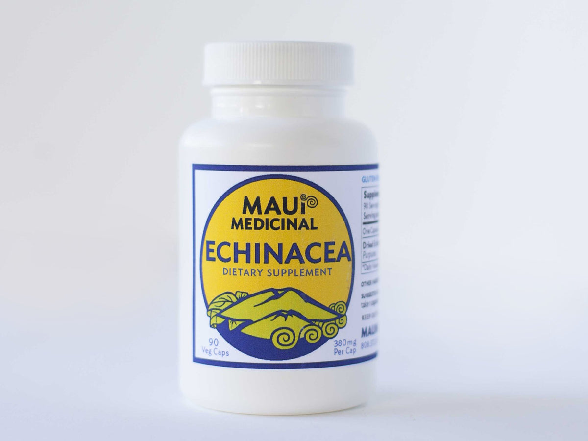 Maui Medicinal Herbs Echinacea Purpurea Root 380 mg - 90 Vegetarian Capsules