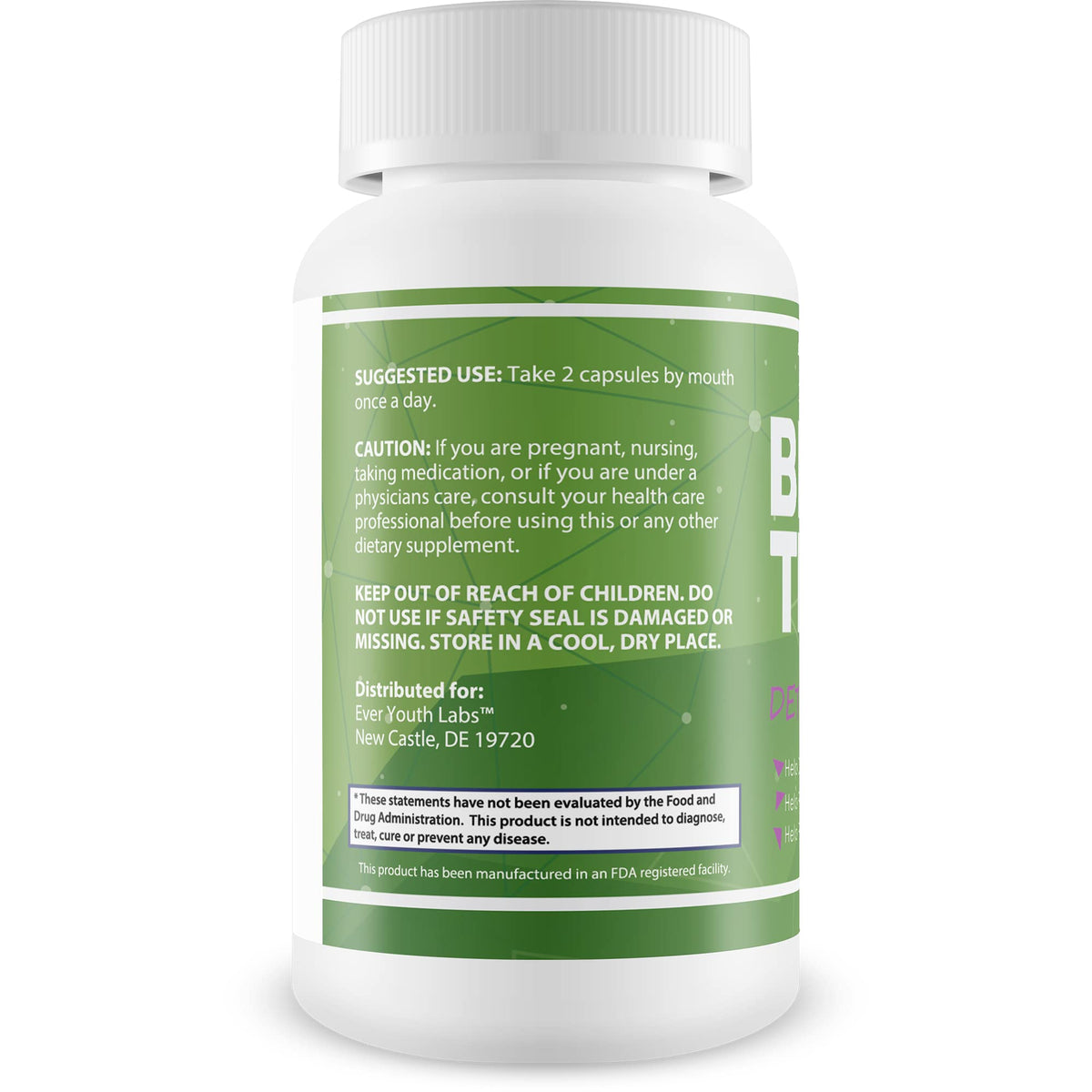 Ever Youth Labs Bio Trim Flush Colon Cleanse - 60 Capsules - image 3