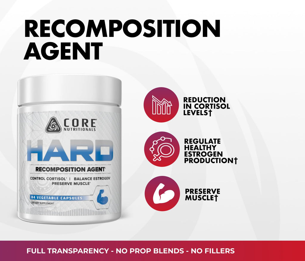 Core Nutritionals Hard Recomposition Hormone Support - 84 Capsules - image 3