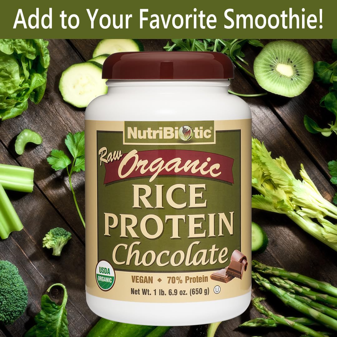 NutriBiotic Certified Organic Rice Protein Chocolate - 22.9 oz - image 4