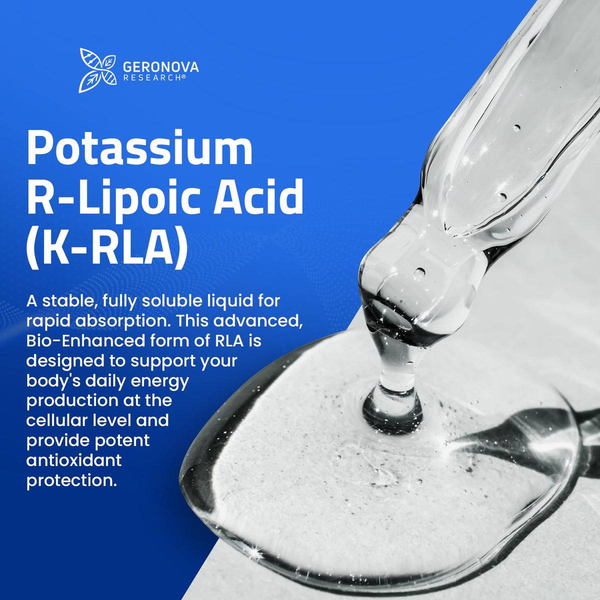Geronova Research R-Lipoic Solution Liquid - 2 fl oz - image 3