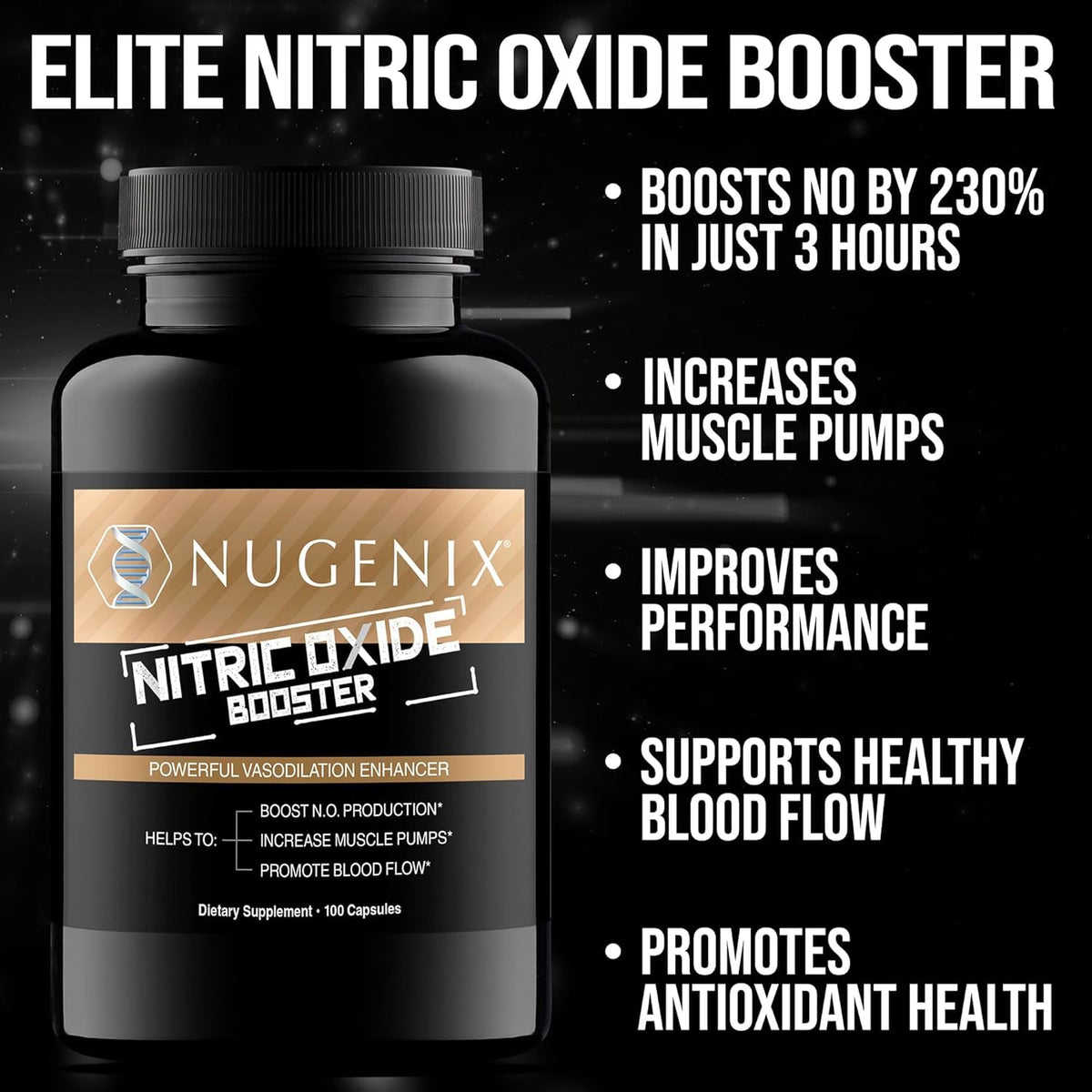 Nugenix Nitric Oxide Booster Supplement - 100 Capsules - image 2