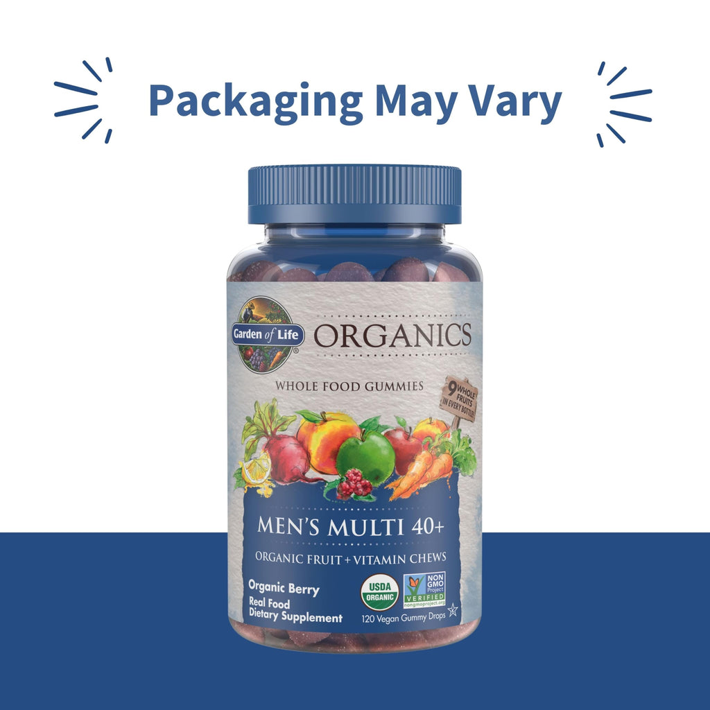 Garden of Life Organics Men 40+ Multivitamin Gummies, Berry - 120 Gummies - image 2