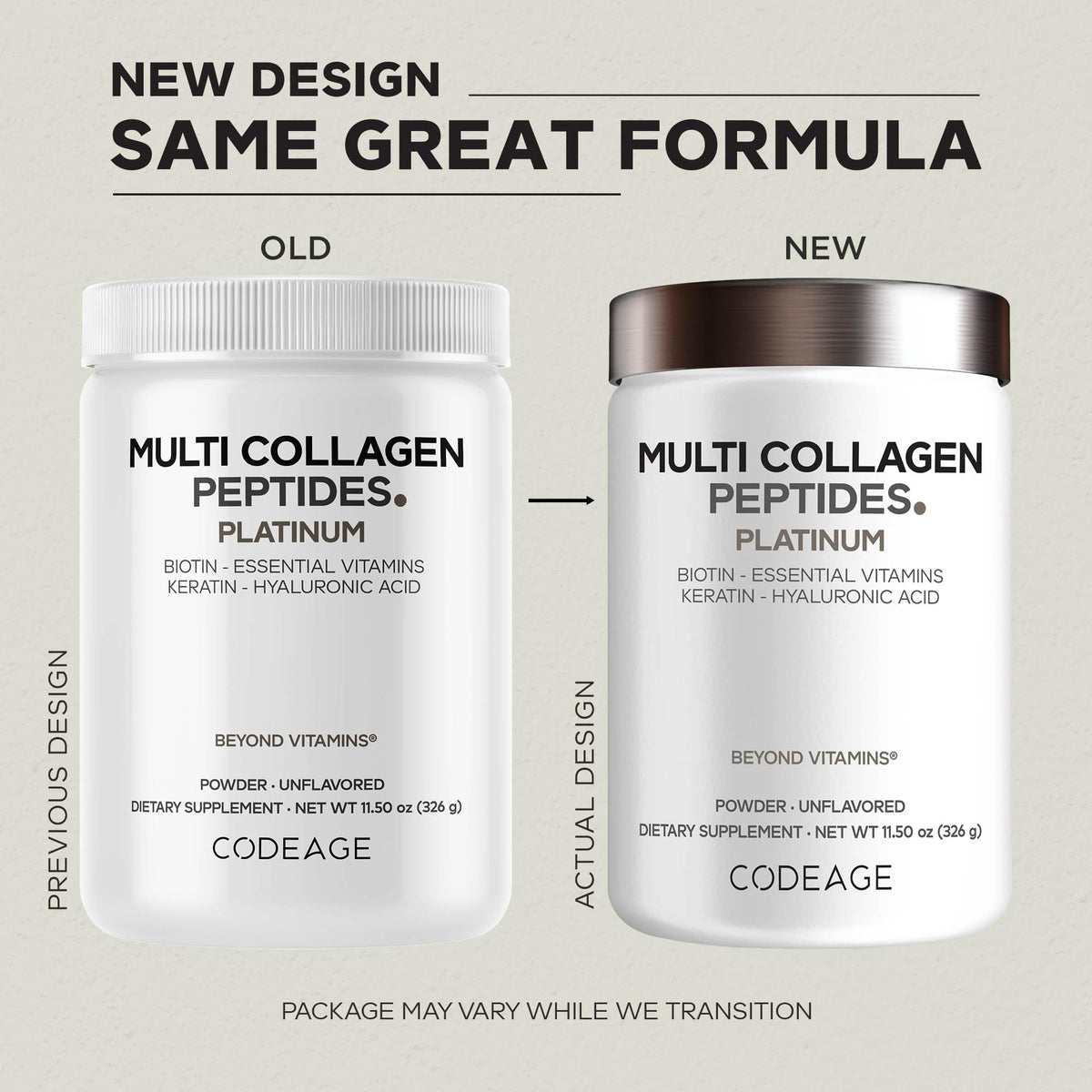 Codeage Multi Collagen Powder with Biotin 10000mcg - 11 oz - image 3