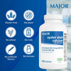 MAJOR Oyster Shell Calcium 500mg with Vitamin D3 - 150 Tablets - image 7