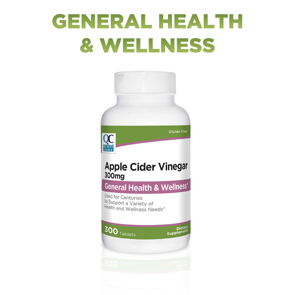 Quality Choice Apple Cider Vinegar 300 mg - 300 Tablets - image 2