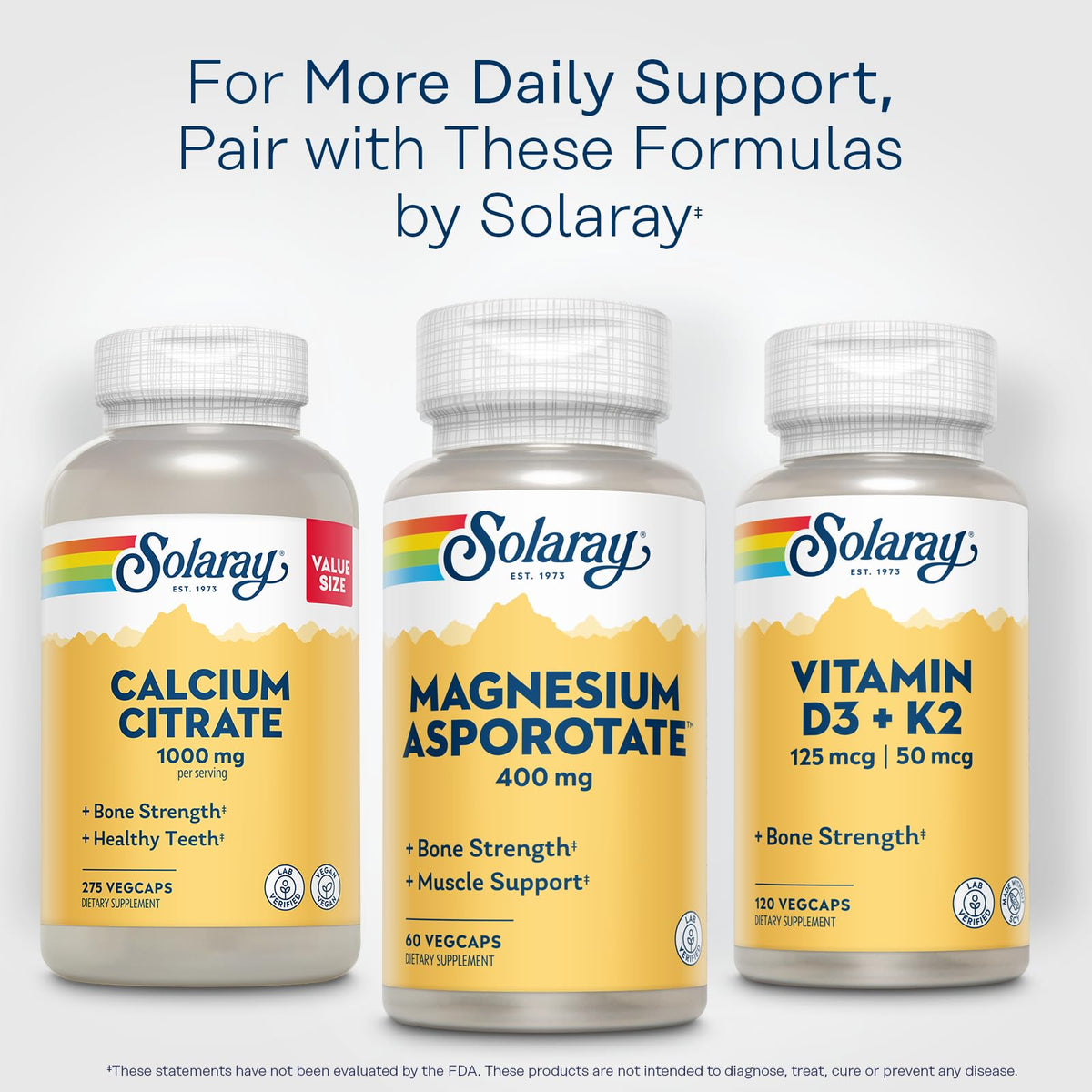 SOLARAY Magnesium Aspartate - 60 Tablets - image 6