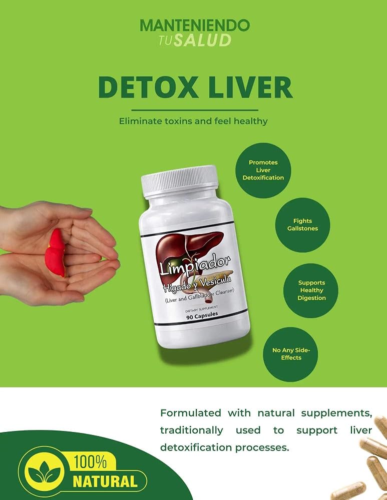 Manteniendo Tu Salud Liver & Gallbladder Cleanse - 90 Vegetarian Capsules - image 4