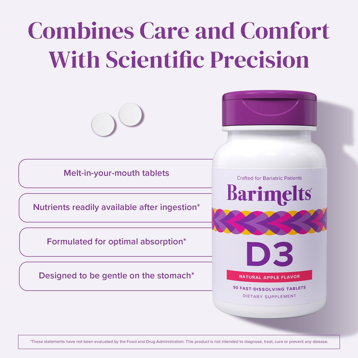 BariMelts Vitamin D3 5000 IU Fast-Dissolving Tablets - 90 Count - image 4