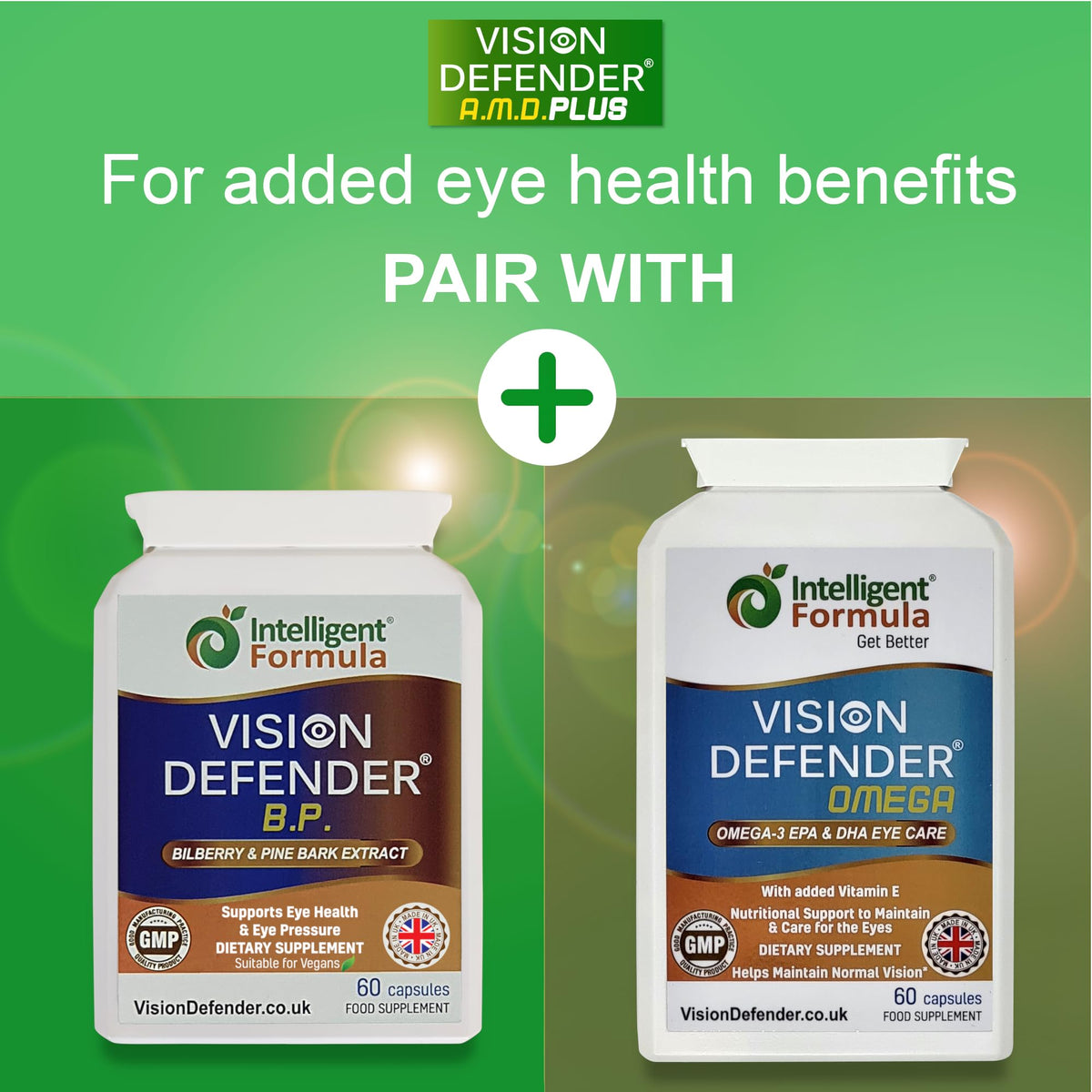 Intelligent Formula Vision Defender Plus Eye Supplement - 60 Vegan Capsules - image 8