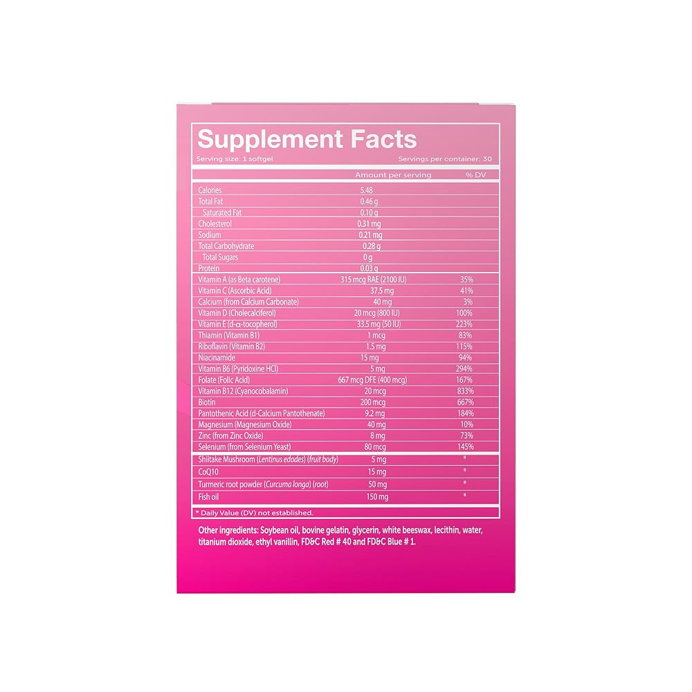 Vivioptal Vitamins for Men & Women Multivitamin - 60 Softgels - image 4