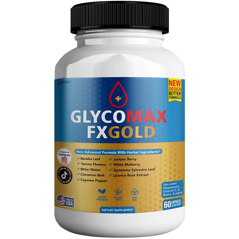 GREENVIFY Glyco Max Fx Gold All Natural Formula - 60 Capsules
