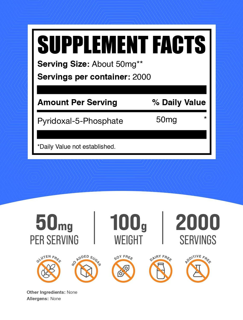 BulkSupplements.com Pyridoxal 5 Phosphate Powder (P-5-P)