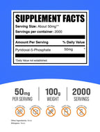 BulkSupplements.com Pyridoxal 5 Phosphate Powder (P-5-P)