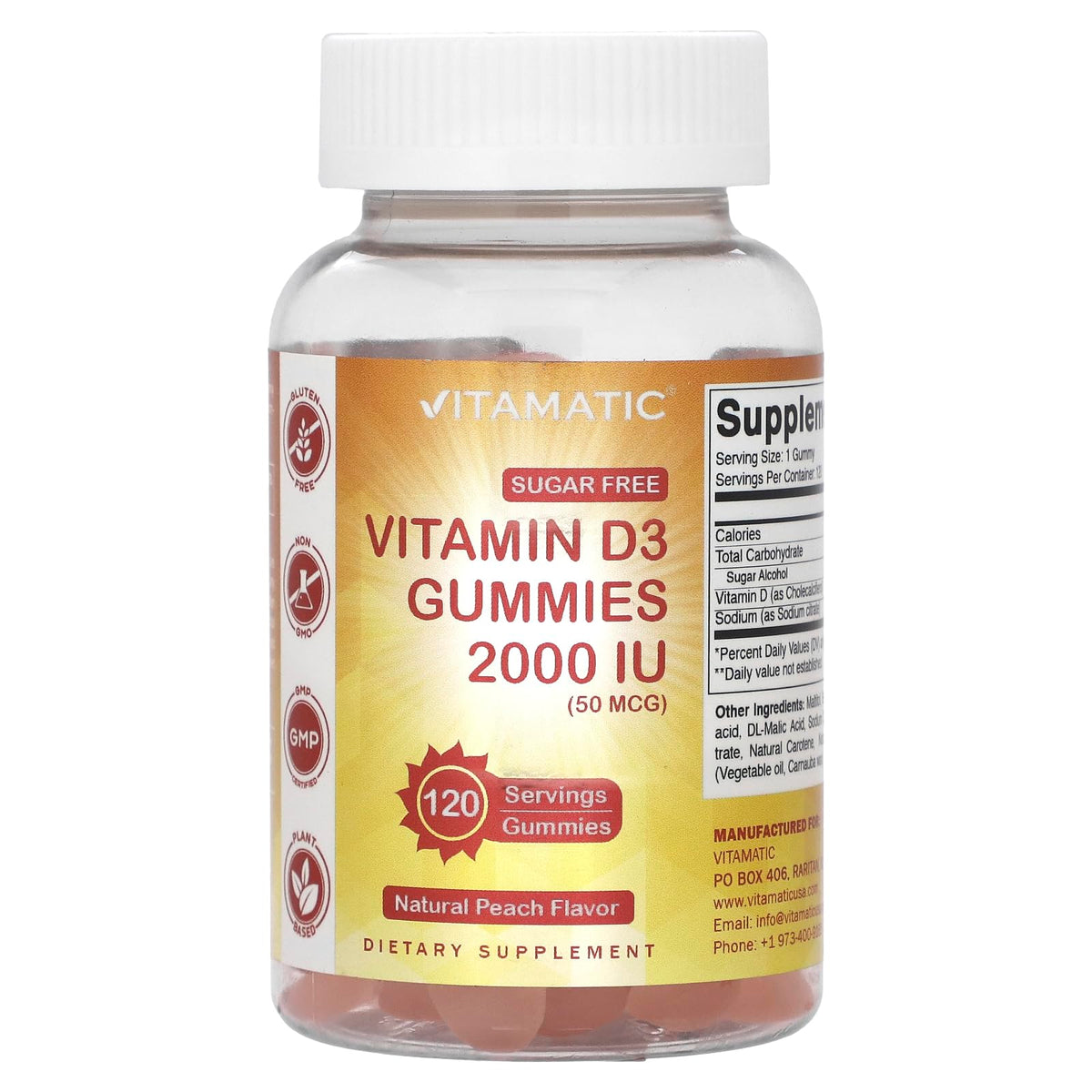 Vitamatic Sugar Free Vitamin D3 50
