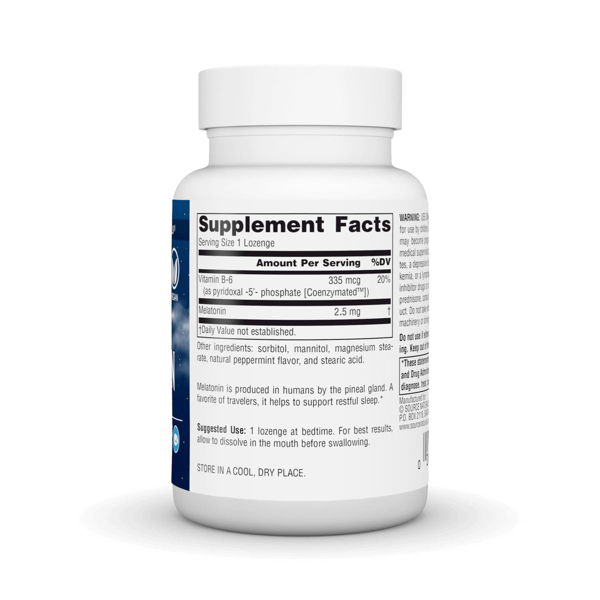Source Naturals Melatonin 2.5mg, Peppermint