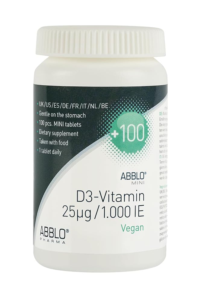 ABBLO Vegan D3 Vitamin 1000 IU - 100 Tablets - image 7