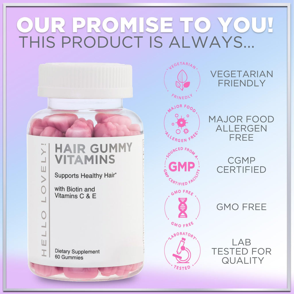Hello Lovely! Hair Vitamin Gummy - Advanced Hair
