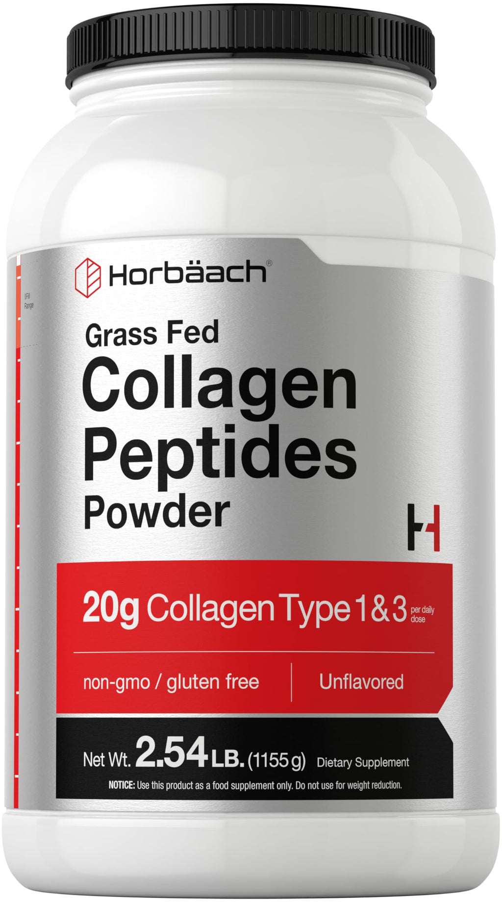 Horbäach Collagen Peptides Powder Grassfed - 40 oz