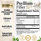 Health Nutrition Naturals Psyllium Husk Capsules - Psyllium Husk
