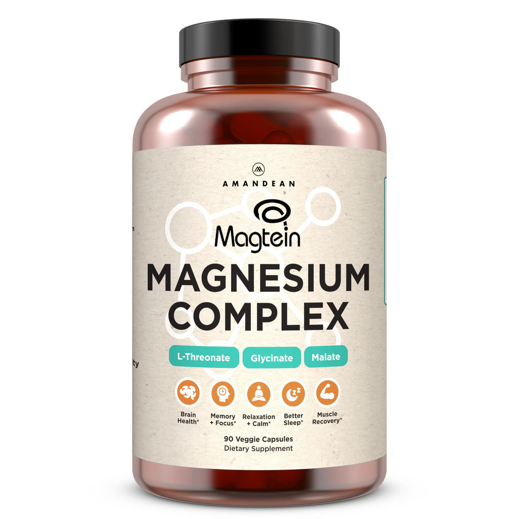 AMANDEAN Magtein Magnesium Complex - 90 Vegetarian Capsules