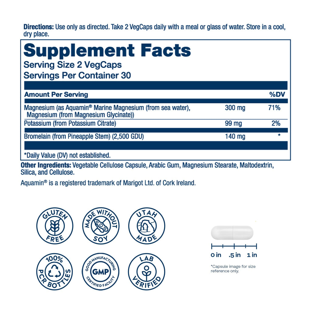 Solaray Magnesium and Potassium Asporotates with Bromelain - image 2