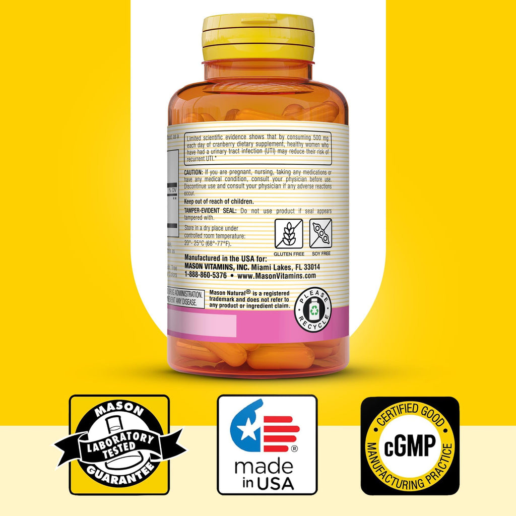 MASON NATURAL Cranberry 900 mg Capsules - 60 Count - image 6