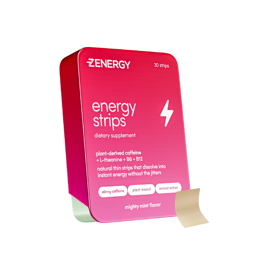 ZENERGY Oral Energy Strips Mint 40mg Caffeine - 30 Strips