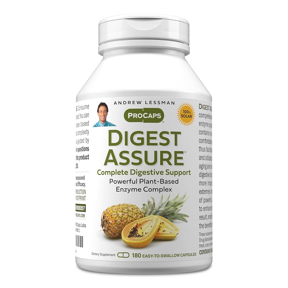 ANDREW LESSMAN Digest Assure Digestive Enzymes - 180 Capsules