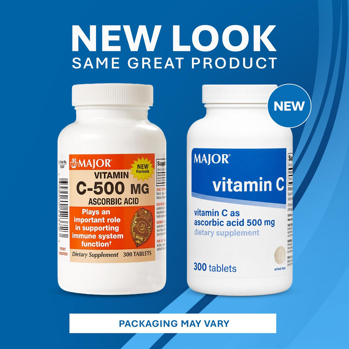 MAJOR Vitamin C 500 mg Immune Support - 300 Tablets - image 9