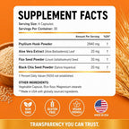 Fortematic Psyllium Husk Capsules 3000mg Digestive Health - 120 Capsules - image 5