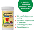 ChildLife Essentials ChildBiotics with Colostrum Probiotics - 92 Tablets - image 6