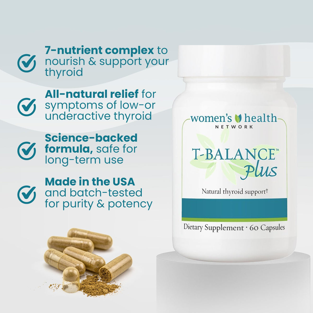 Women's Health Network T-Balance Plus Thyroid Support - 60 Capsules - image 2