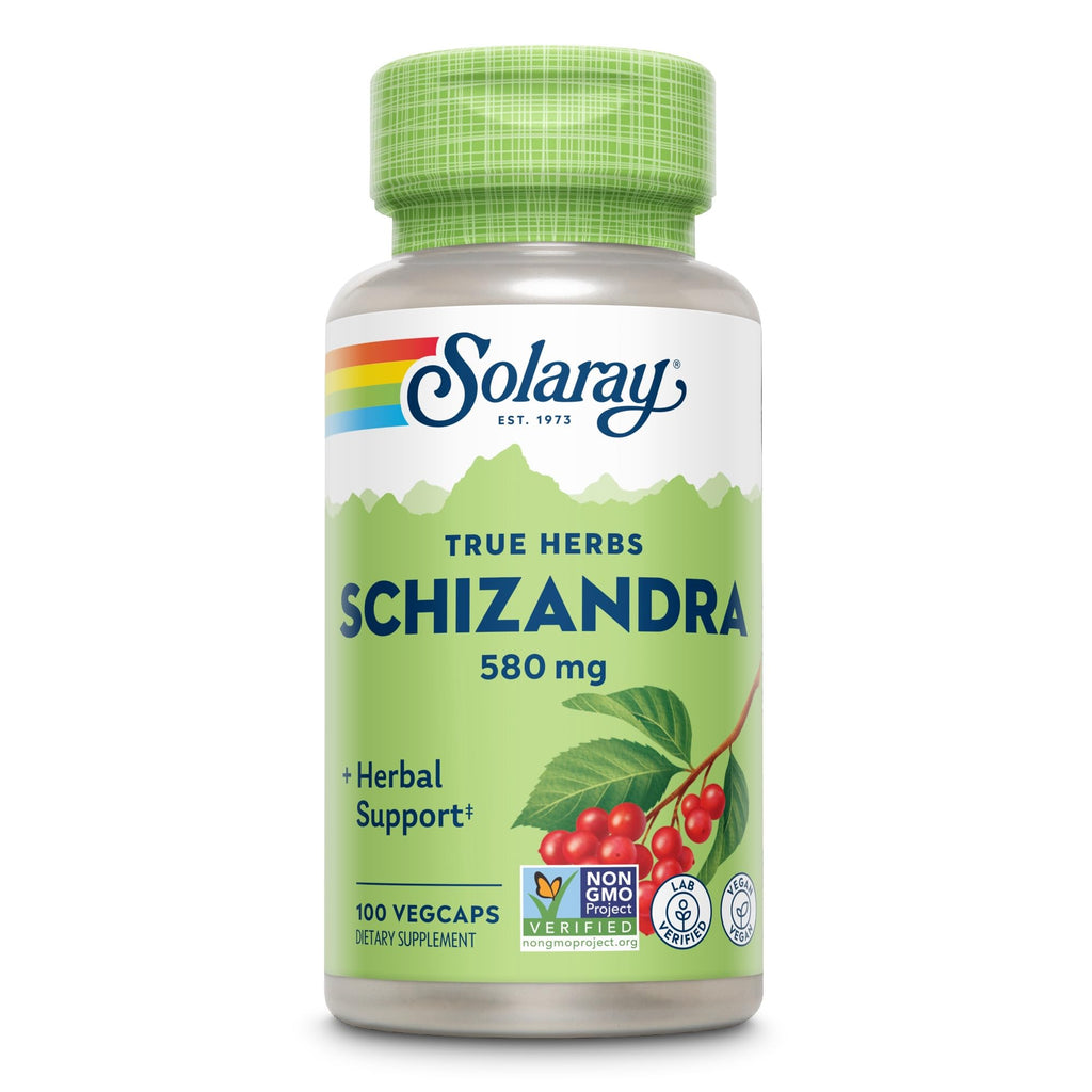 SOLARAY Schizandra Berry 580 mg Supplement - 100 Vegetarian Capsules