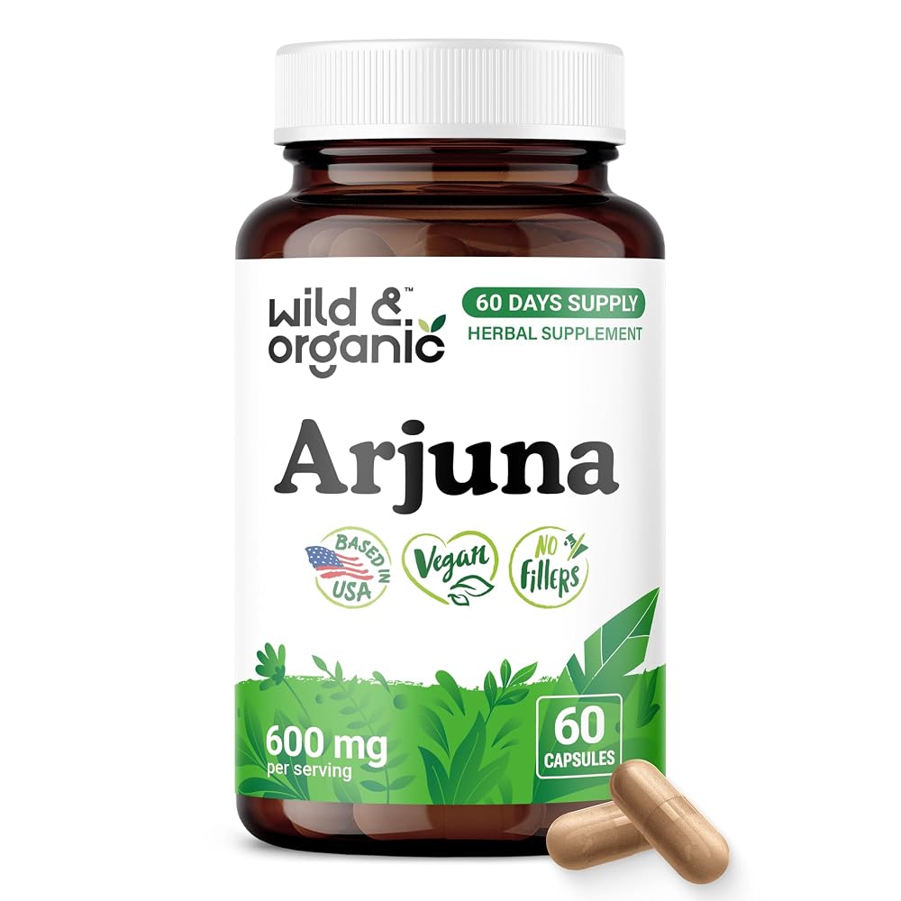 Wild & Organic Arjuna Bark Capsules - Antioxidant Support