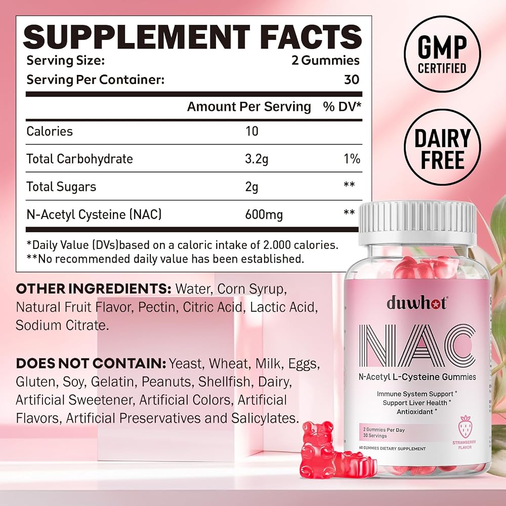 duwhot NAC Gummies 600mg