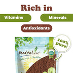 Food to Live Organic Chaga Mushroom Powder, X Pounds