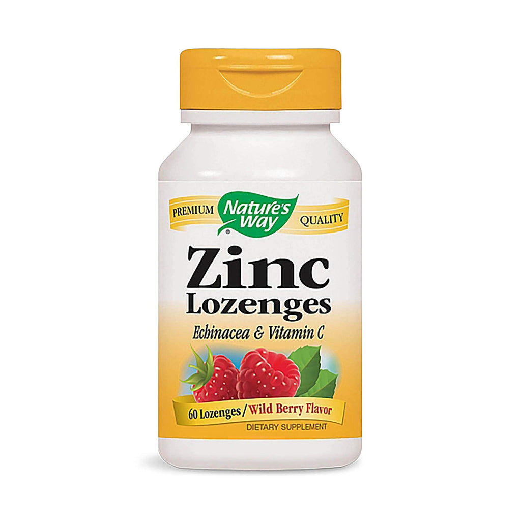 Nature's Way Zinc Lozenges with Echinacea and Vitamin C - 60 Count