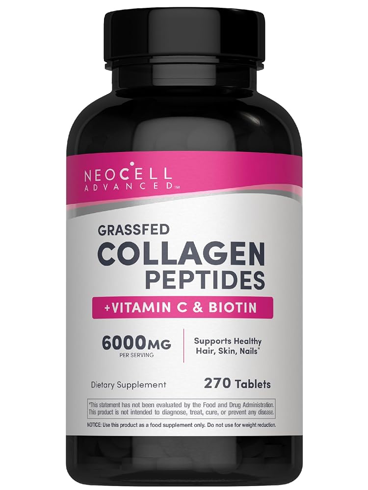 NeoCell Advanced Collagen Peptides with Vitamin C & Biotin - 270 Tablets