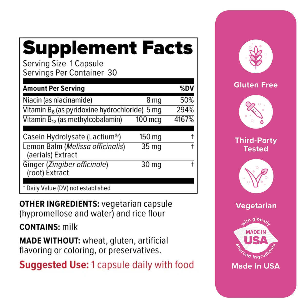 Redd Remedies Peaceful Mama Women's Wellness Support - 30 Capsules - image 2