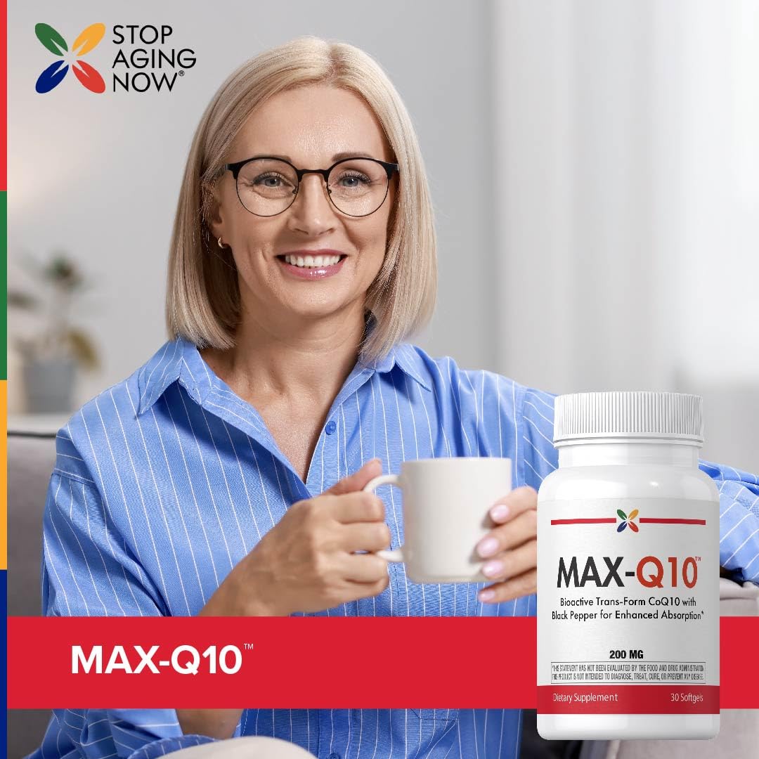 Stop Aging Now MAX-Q10 Coenzyme CoQ10 - 30 Softgels - image 6
